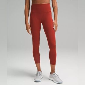 Lululemon Athletica Wunder Train High-Rise Tight 25" Terra Orange Leggings